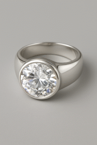 kiểu nhẫn bạc bản to cho nữ