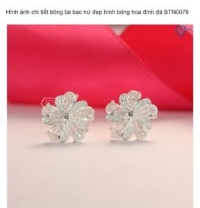 Khuyên tai bạc cao cấp không đen