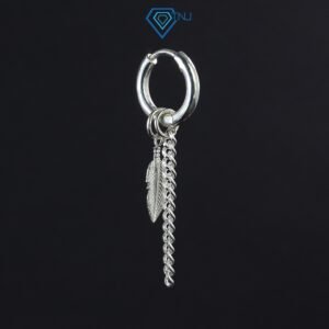 Khuyên tai bạc nữ phong cách