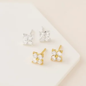 Khuyên tai bạc nữ phong cách