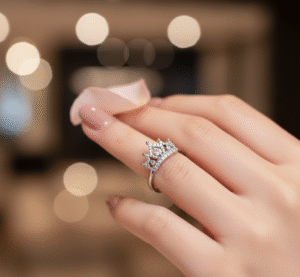 mẫu nhẫn bạc nữ dễ thương